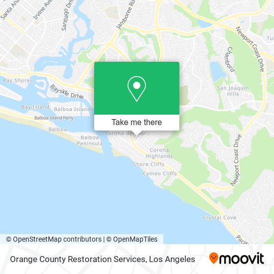 Mapa de Orange County Restoration Services