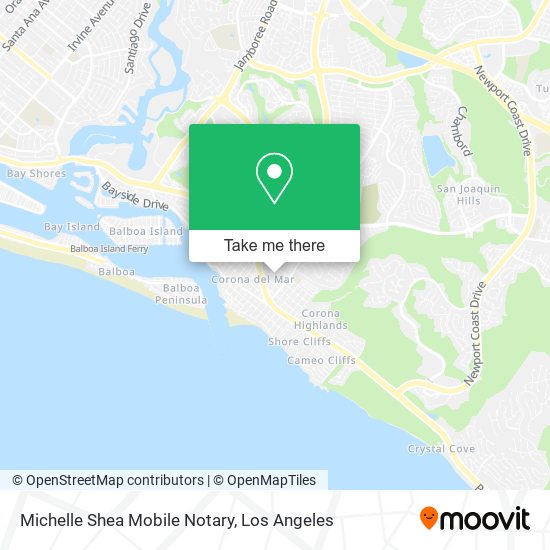 Michelle Shea Mobile Notary map