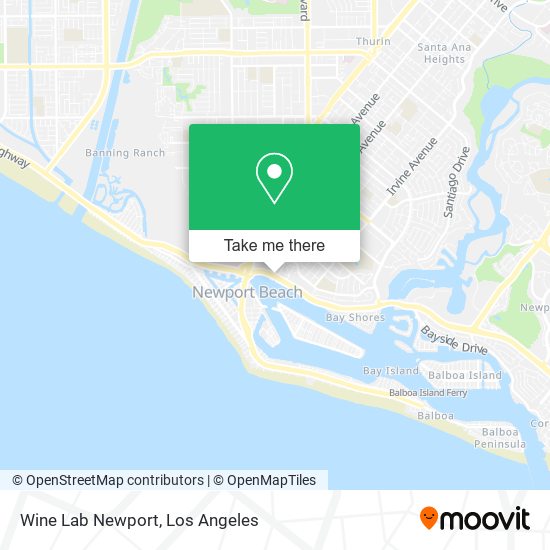 Wine Lab Newport map