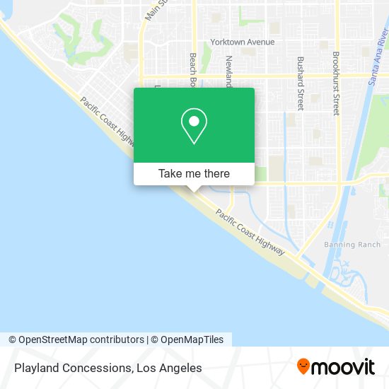 Mapa de Playland Concessions