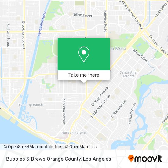 Mapa de Bubbles & Brews Orange County