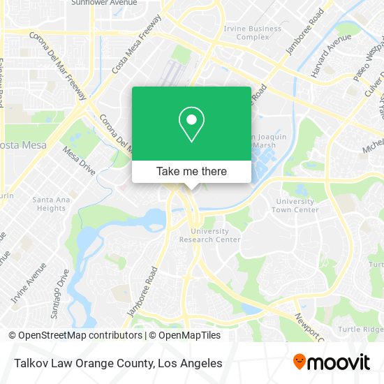 Talkov Law Orange County map