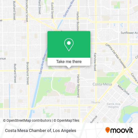 Costa Mesa Chamber of map