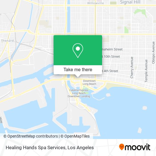Healing Hands Spa Services map