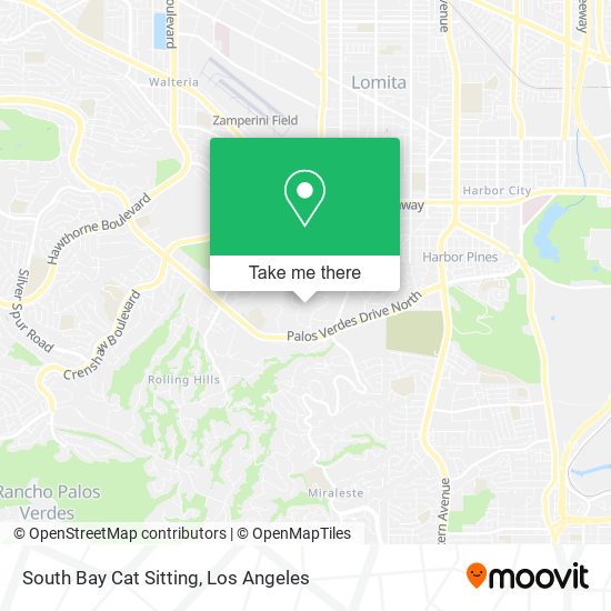 South Bay Cat Sitting map