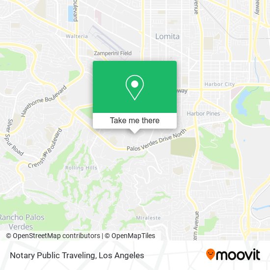 Mapa de Notary Public Traveling