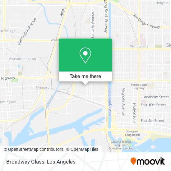 Mapa de Broadway Glass