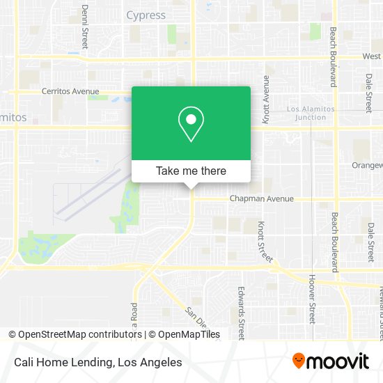 Cali Home Lending map