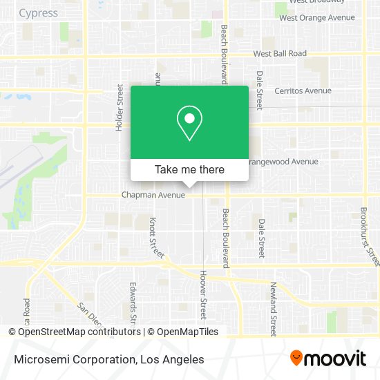 Mapa de Microsemi Corporation