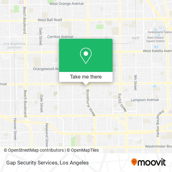 Gap Security Services map