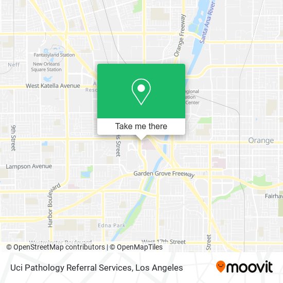 Uci Pathology Referral Services map