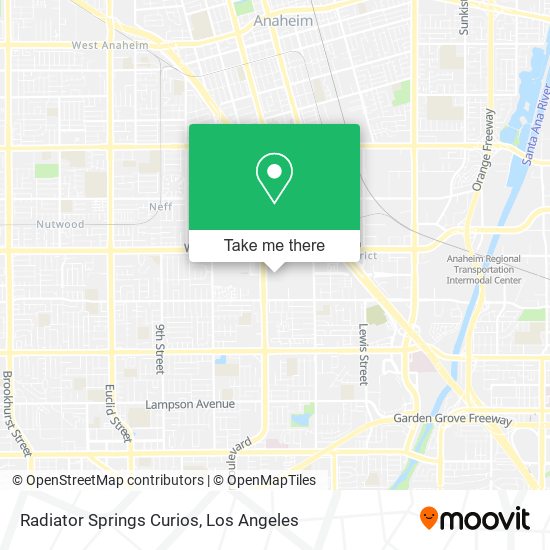 Radiator Springs Curios map