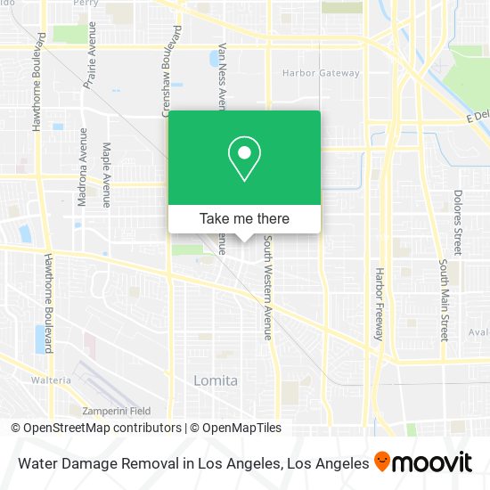Mapa de Water Damage Removal in Los Angeles