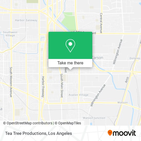 Tea Tree Productions map