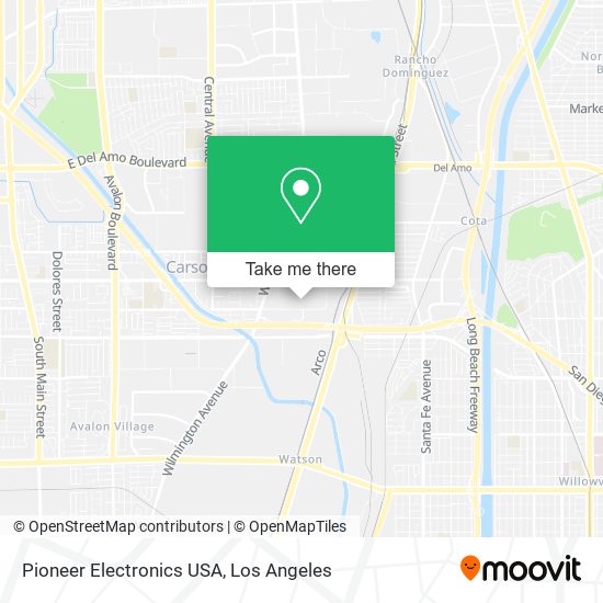 Pioneer Electronics USA map