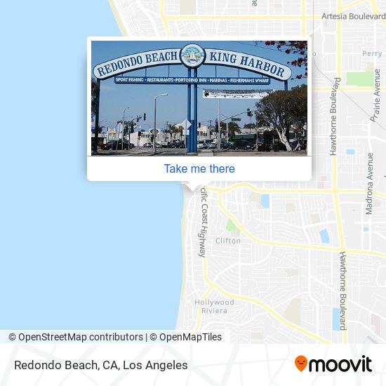Redondo Beach, CA map