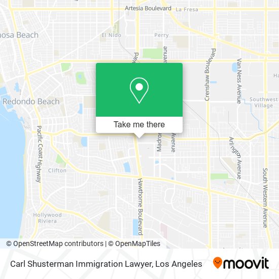 Mapa de Carl Shusterman Immigration Lawyer