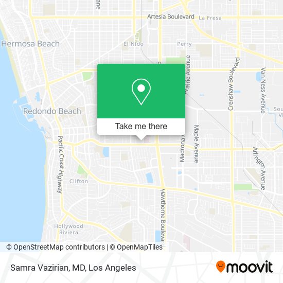 Samra Vazirian, MD map