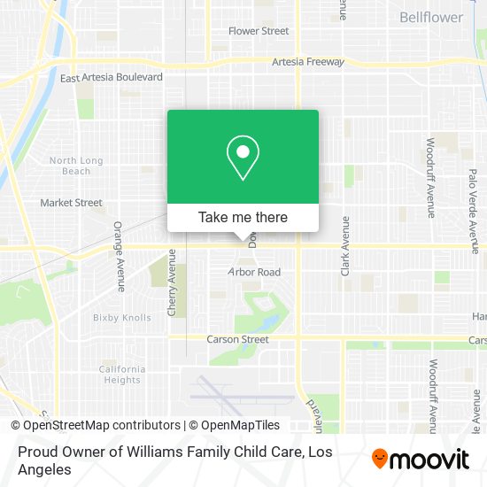 Proud Owner of Williams Family Child Care map
