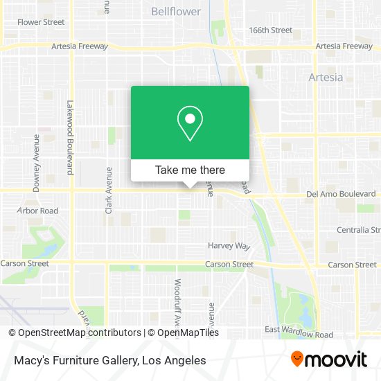 Mapa de Macy's Furniture Gallery