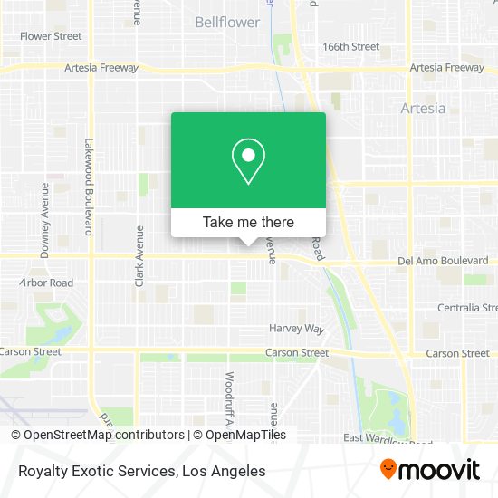Mapa de Royalty Exotic Services