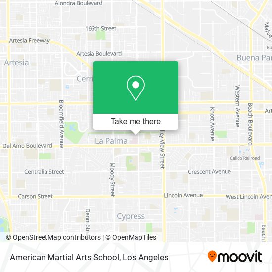 Mapa de American Martial Arts School