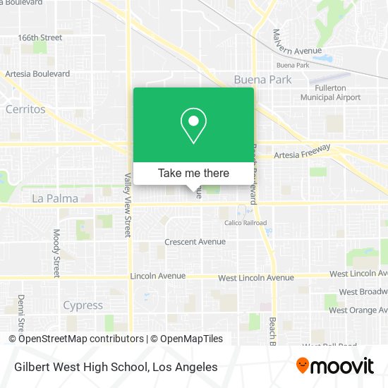 Mapa de Gilbert West High School