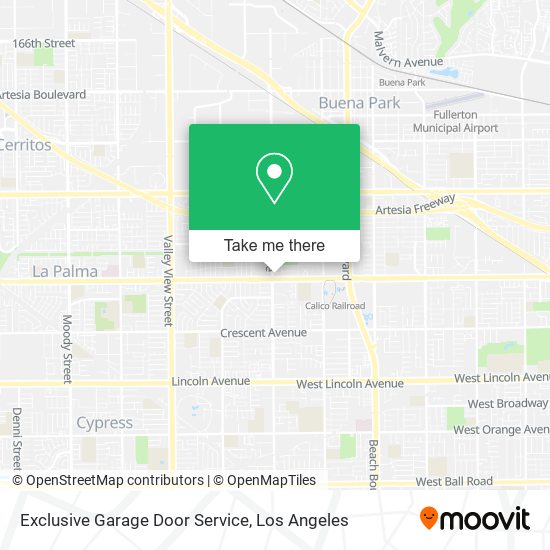 Mapa de Exclusive Garage Door Service