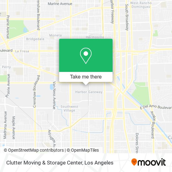 Clutter Moving & Storage Center map