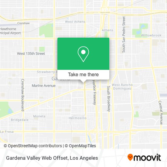 Gardena Valley Web Offset map