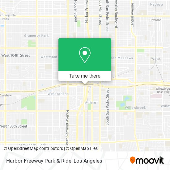 Mapa de Harbor Freeway Park & Ride