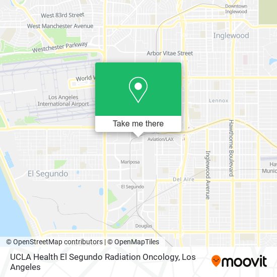 Mapa de UCLA Health El Segundo Radiation Oncology