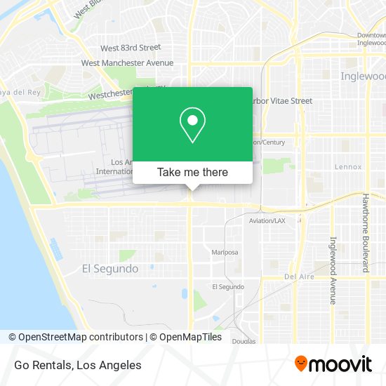 Go Rentals map