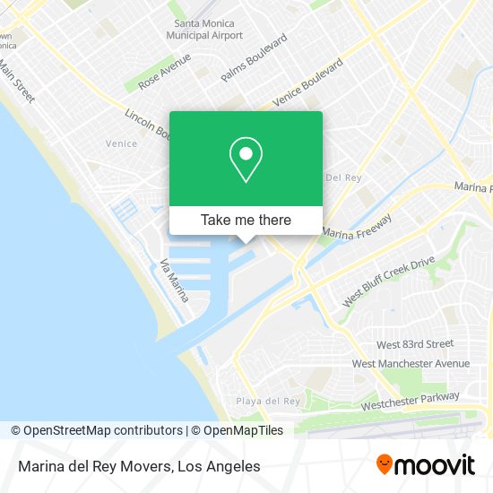 Mapa de Marina del Rey Movers