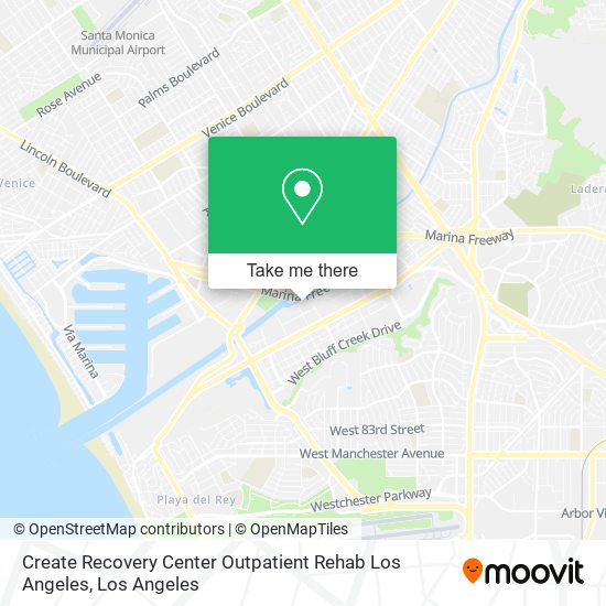 Mapa de Create Recovery Center Outpatient Rehab Los Angeles