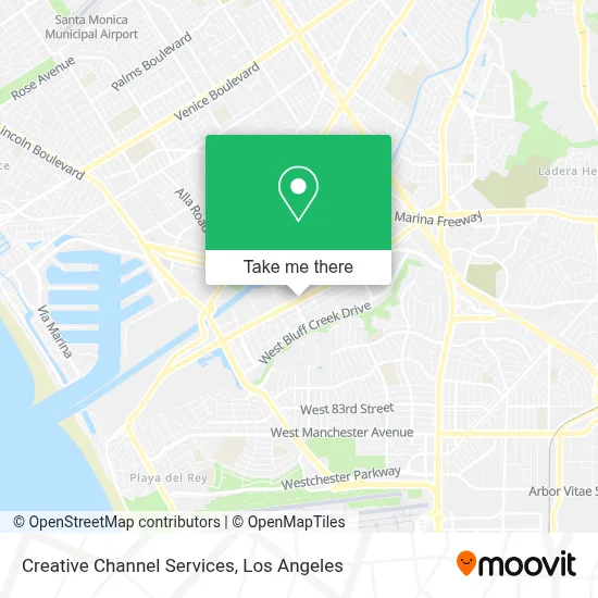 Creative Channel Services map