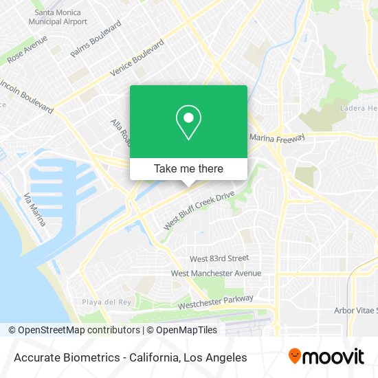 Accurate Biometrics - California map