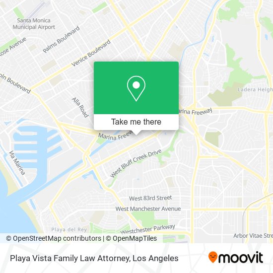 Playa Vista Family Law Attorney map