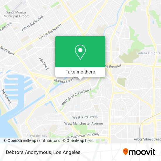 Debtors Anonymous map