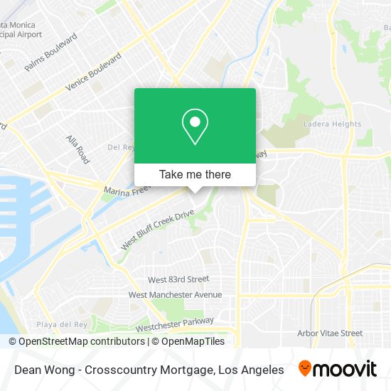 Dean Wong - Crosscountry Mortgage map