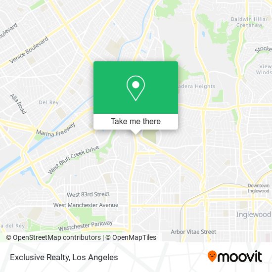 Exclusive Realty map