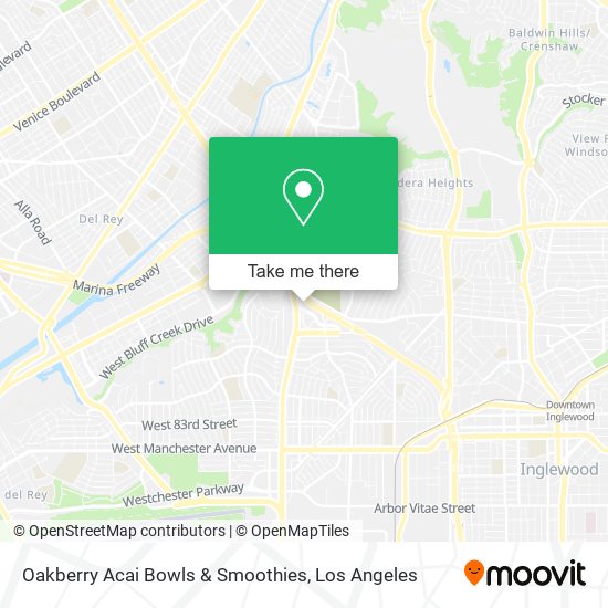 Oakberry Acai Bowls & Smoothies map