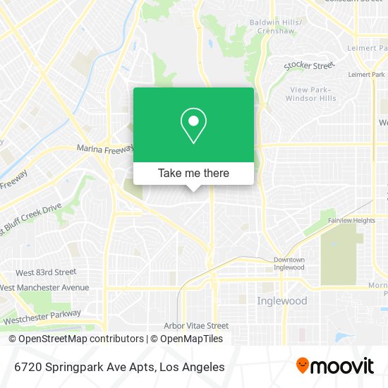 6720 Springpark Ave Apts map