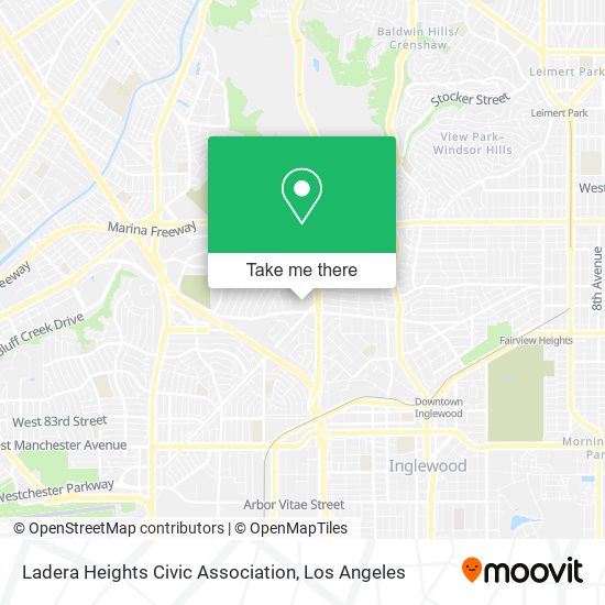 Mapa de Ladera Heights Civic Association