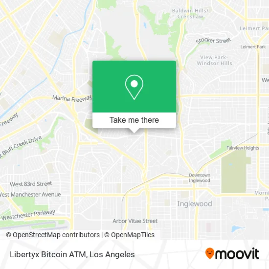 Mapa de Libertyx Bitcoin ATM