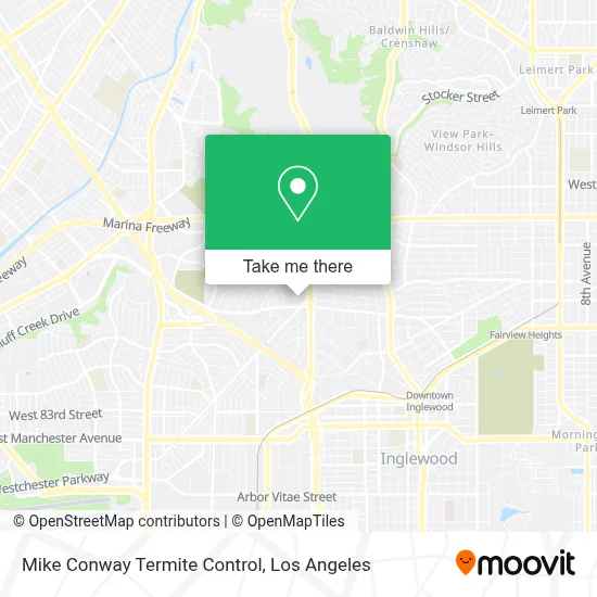 Mike Conway Termite Control map