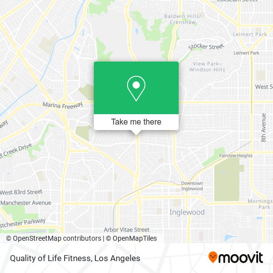 Quality of Life Fitness map