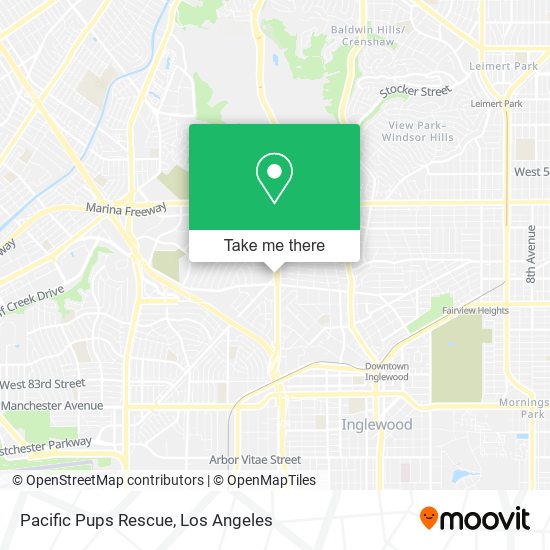 Mapa de Pacific Pups Rescue