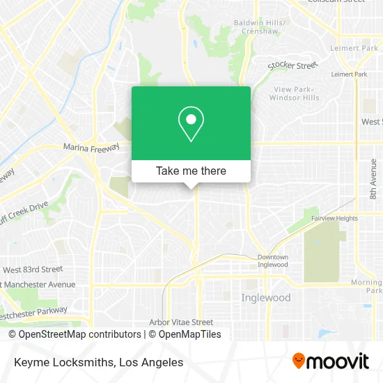 Keyme Locksmiths map