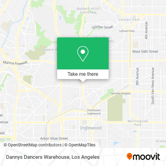 Dannys Dancers Warehouse map